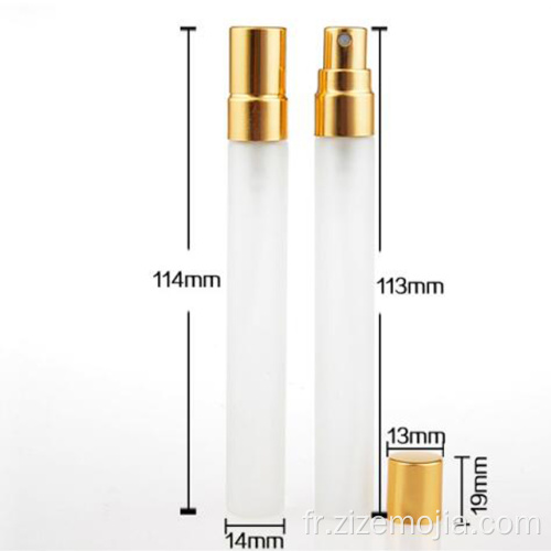 Vaporisateur de flacons de parfum en verre de poche mince de 10 ml